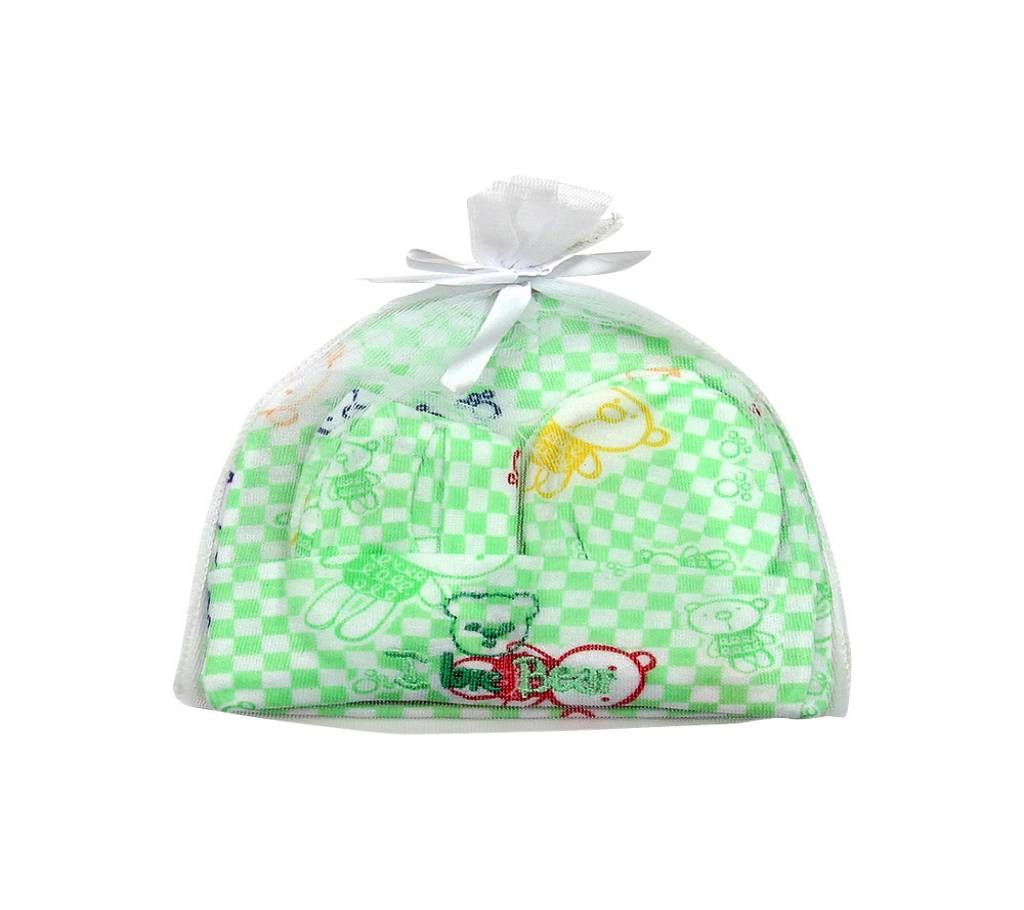 Lovely  Green Bear Baby Cap