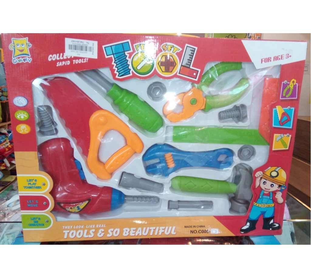 shape of various tools and machinery Toy