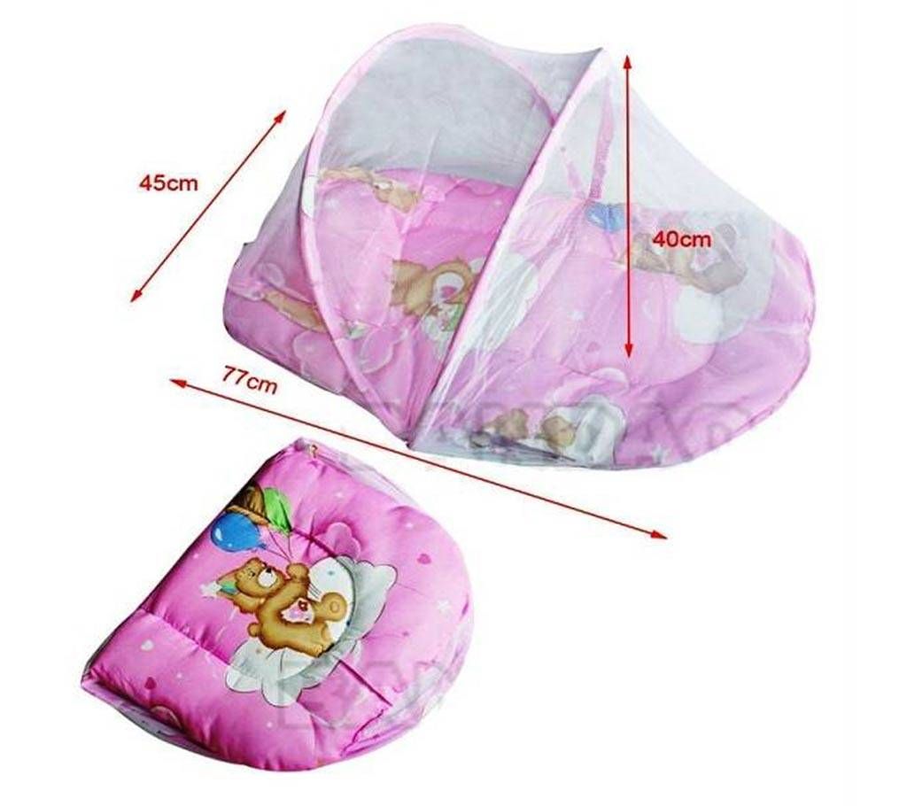 Baby Mosquito net Bed Pillow With carry bag