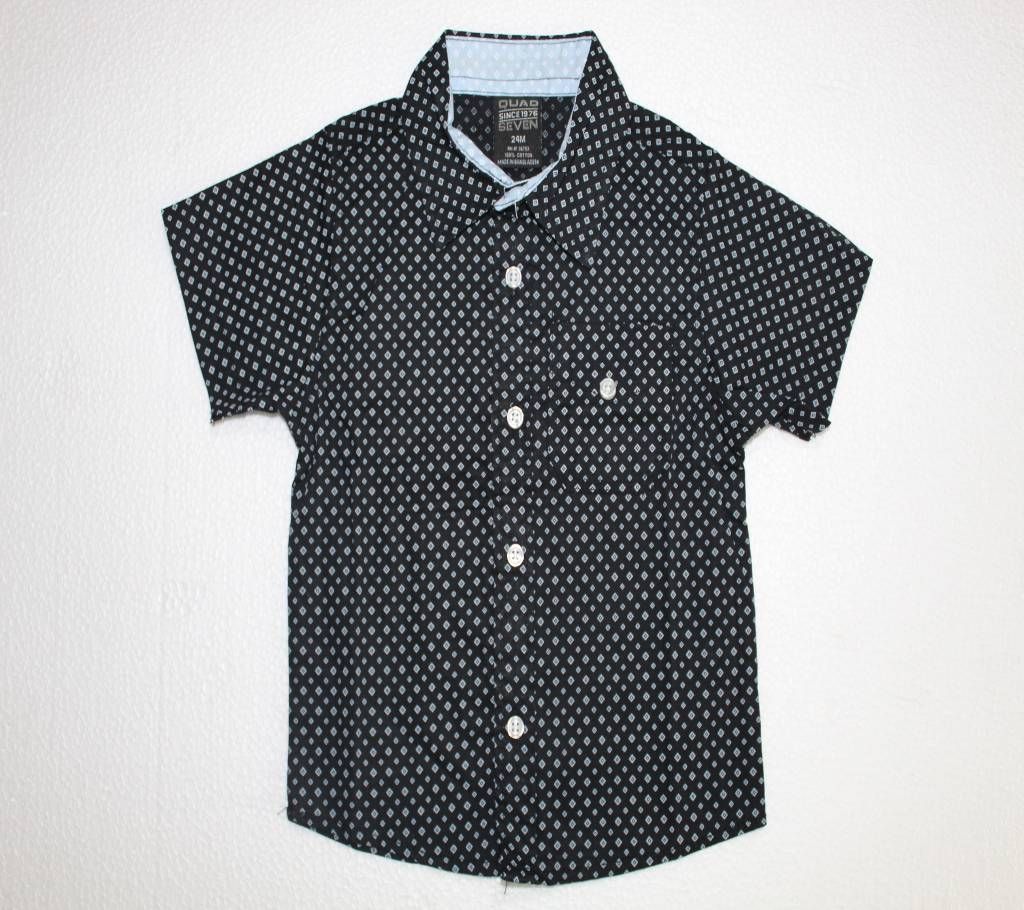 Boys Half Sleeve Cotton Shirt - 18M Arrow Pattern