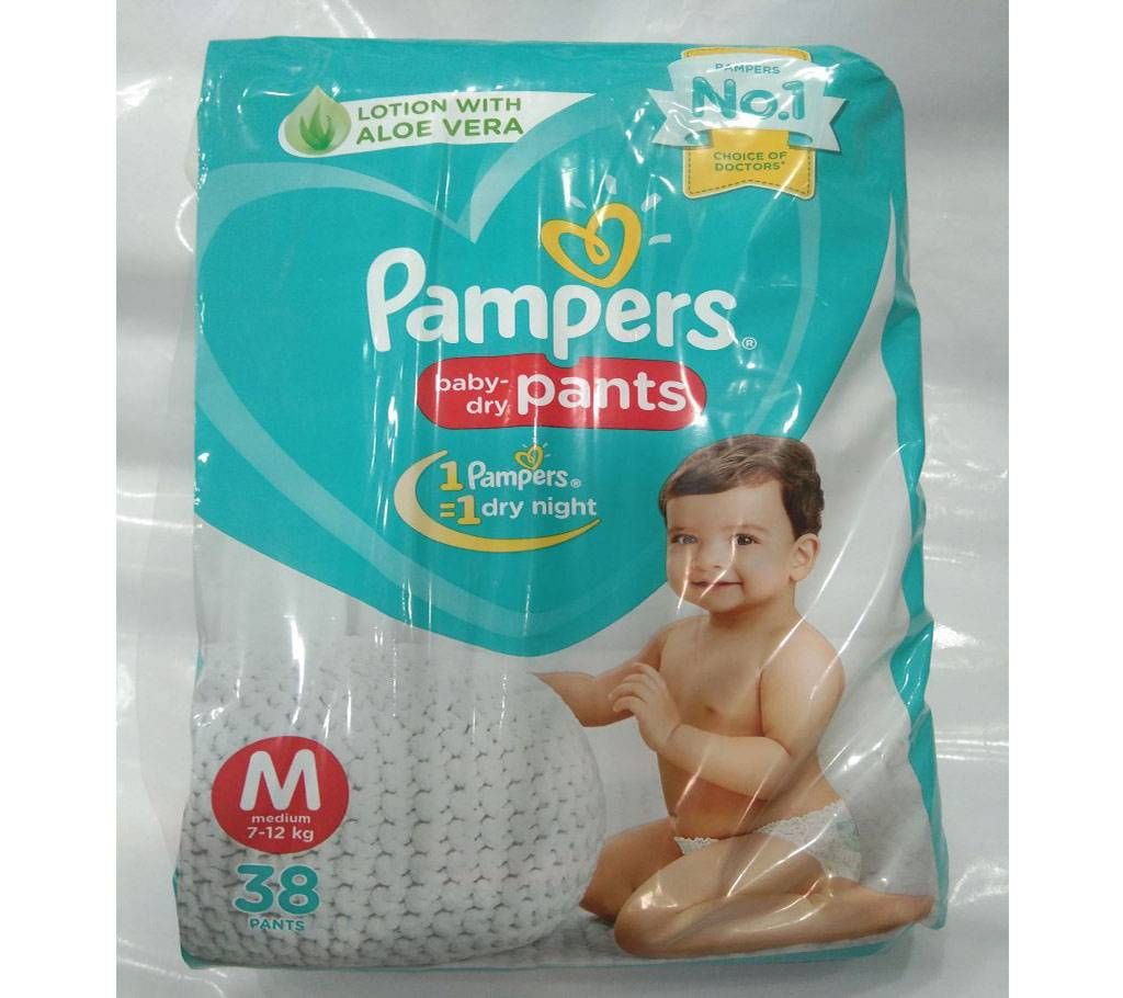 Pampers baby dry pants M (7-12kg) -38pcs india