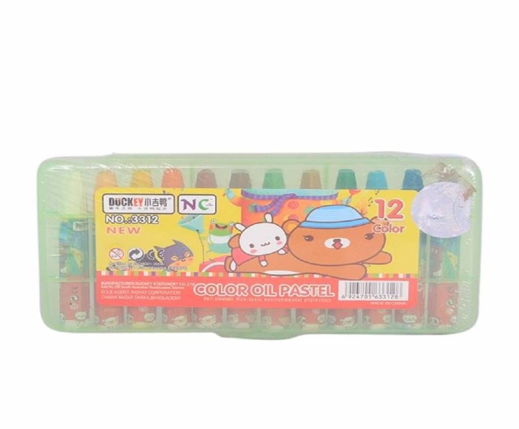 Duckey Oil Pastel Color Pencil-12 pcs