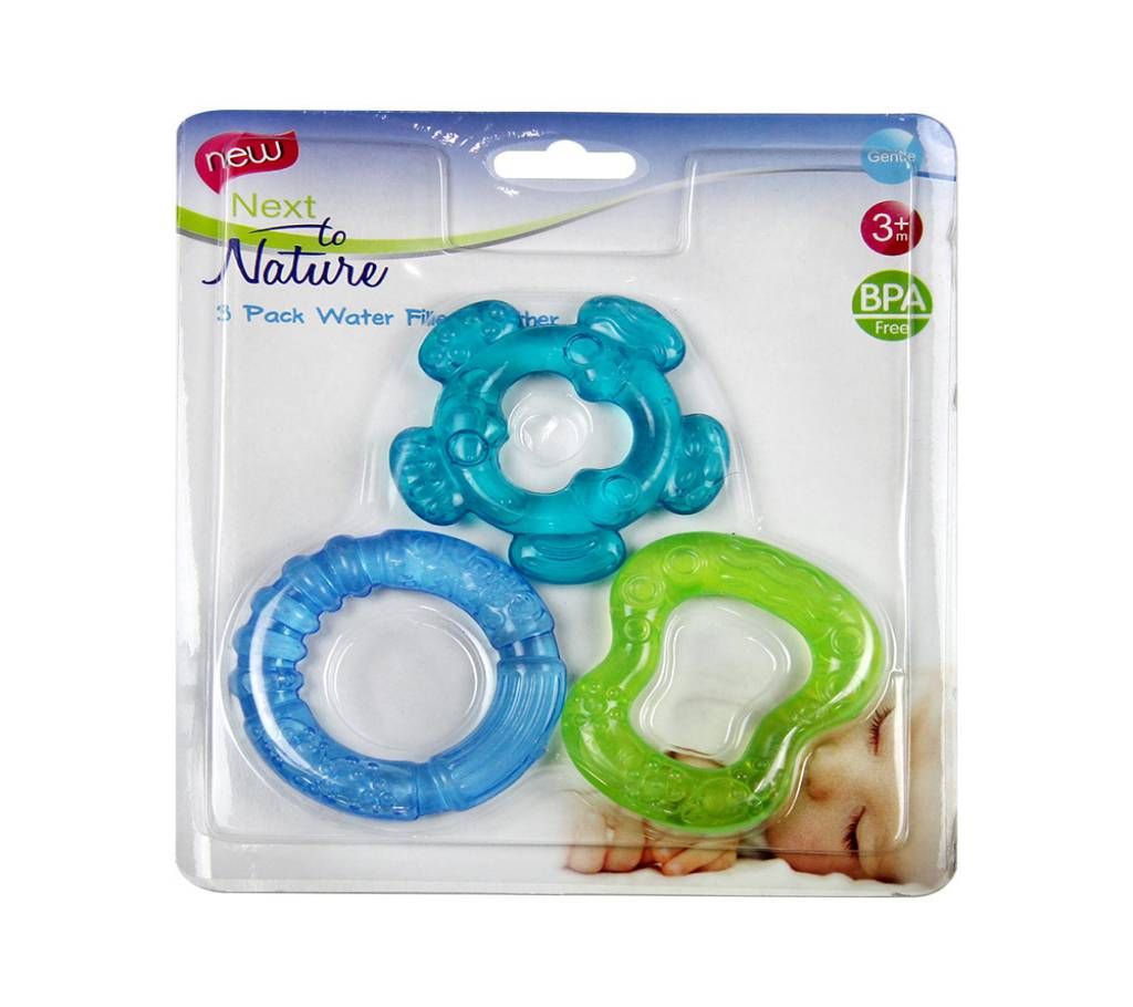 Next To Nature 3 Filled Water Filled Teether