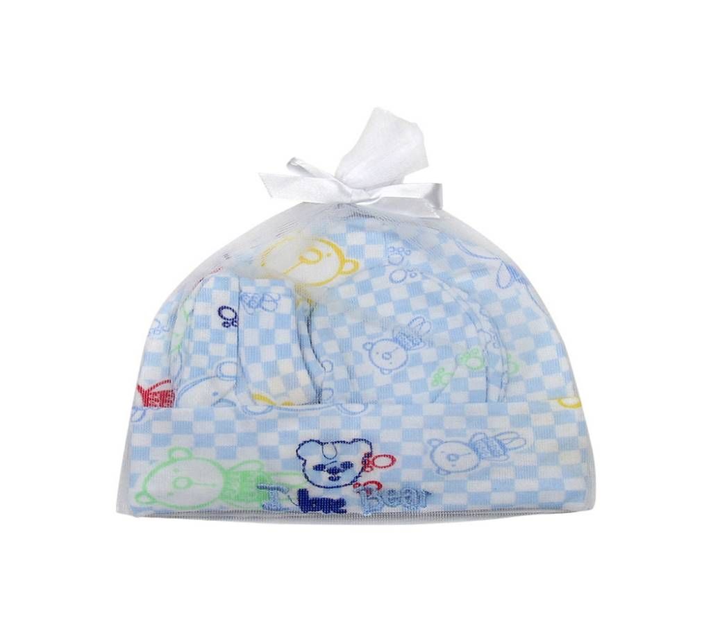 Lovely  Blue Bear Baby Cap
