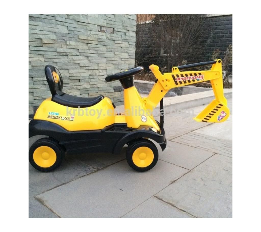 Rechargeable Battery Electric Excavator Pedals For Kids Ride On Toy Car