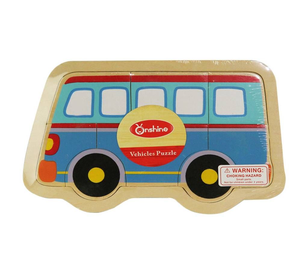 On Shine Bus Puzzle Learning Board For Kids 