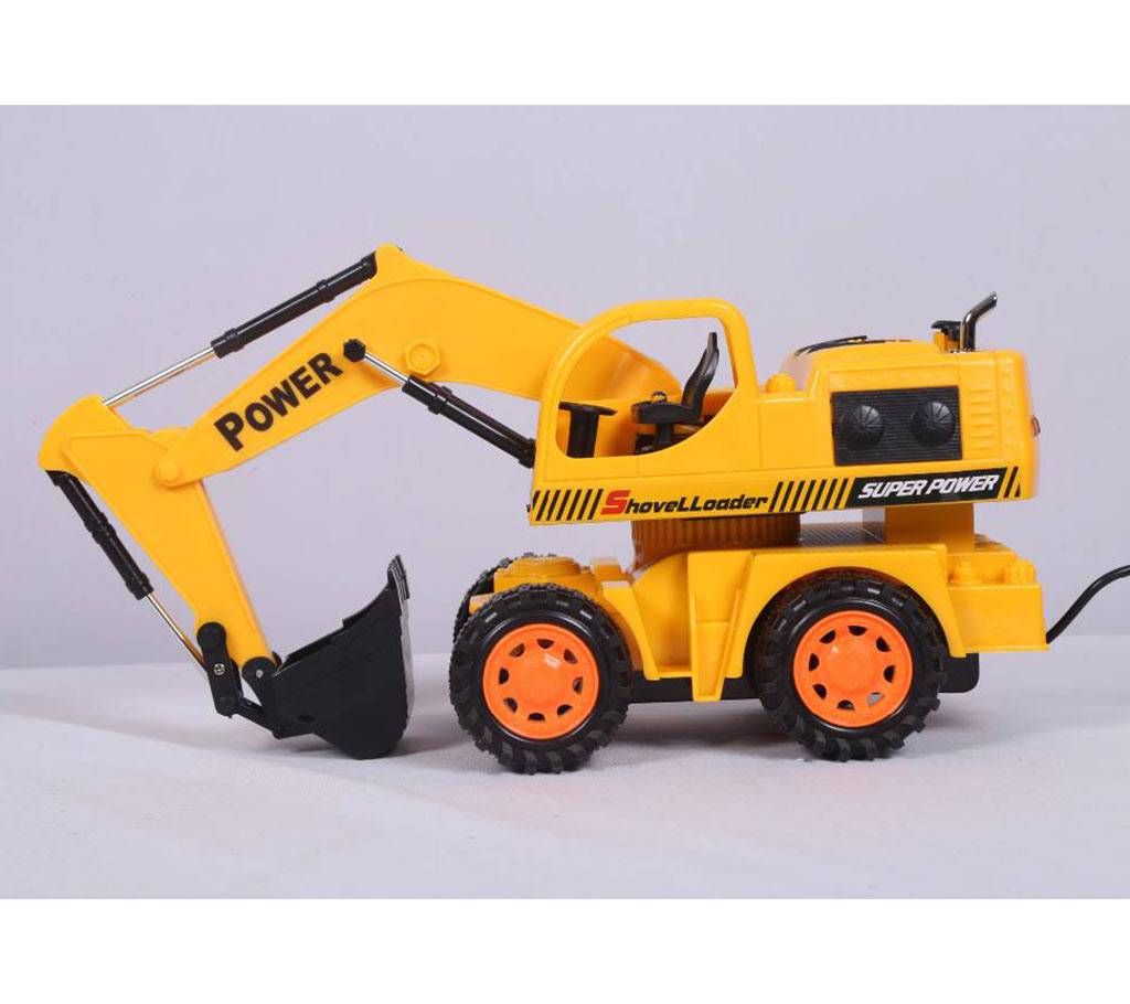 Baku Remote Controlled Wheel Excavator Toy For kids 