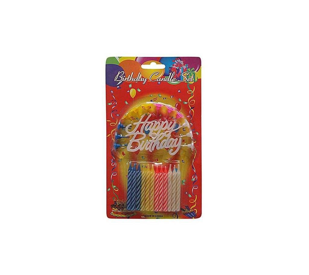 Happy Birthday Candles - Multi-color
