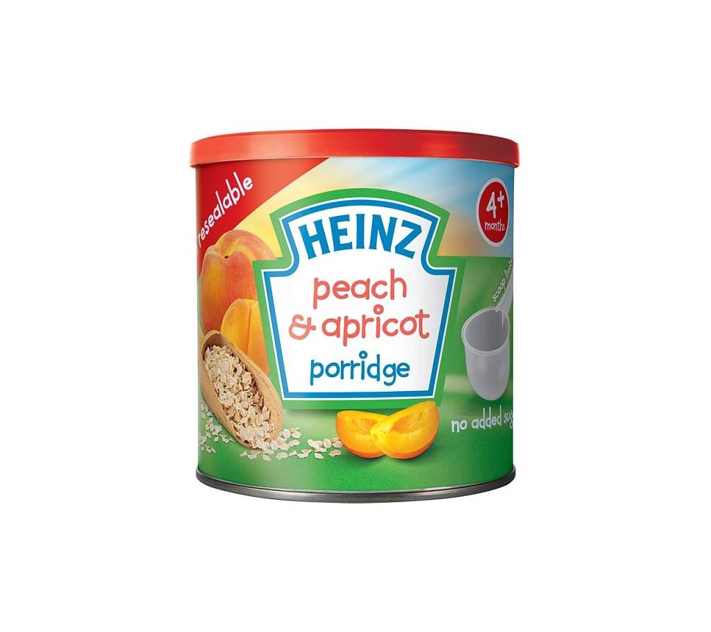 Heinz peach and apricot porridge 4+ 240g - UK