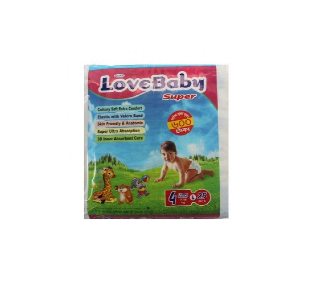Love Baby Diaper Large [7-18kg] 25pcs Bangladesh