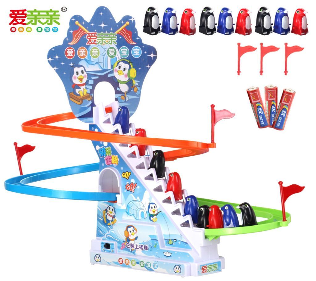 Liberty Imports Penguin Race Slide Running Go with Sounds
