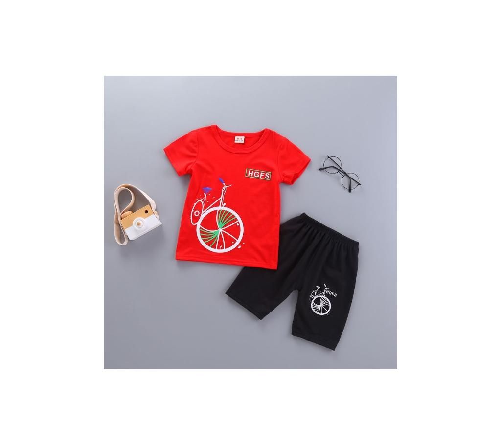 Boy short sleeve with T Shirt