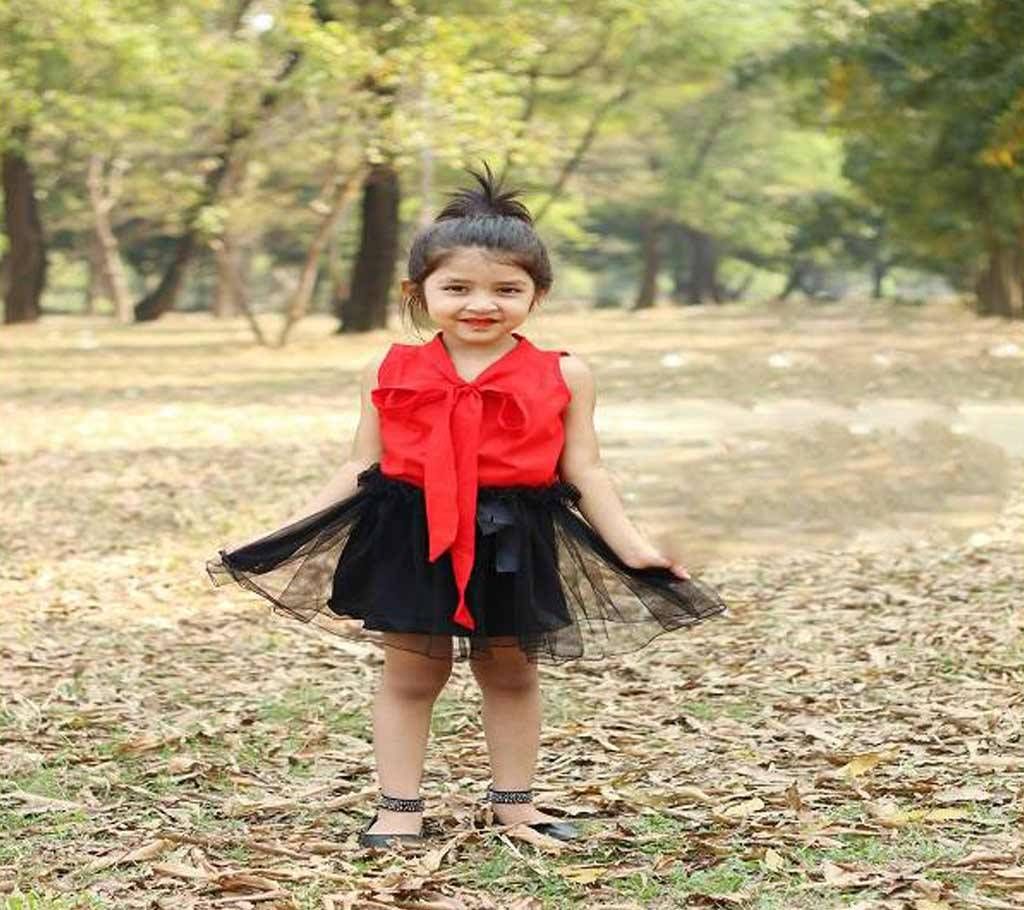 kids bow skirt and tops