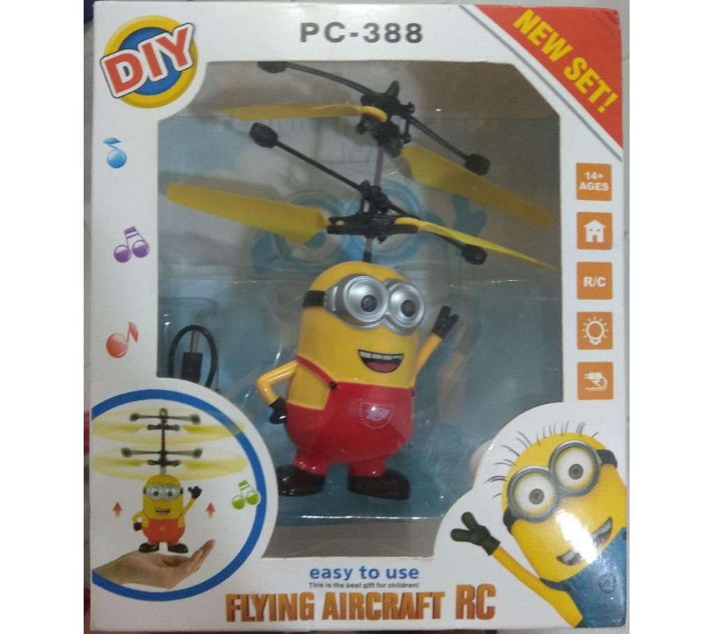 Minons Aircraft Flying Minion Hand Induction Control With Led Light - Yellow