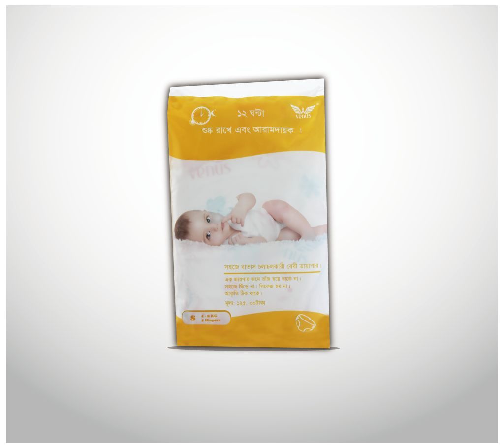 Venus Baby Diaper  4 to 8 KG (5 Piece) 