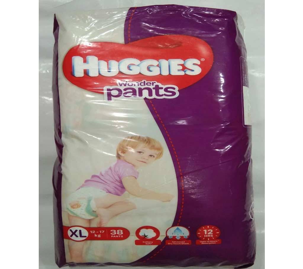 Huggies wonder pants XL12(-17kg) 38psc India
$