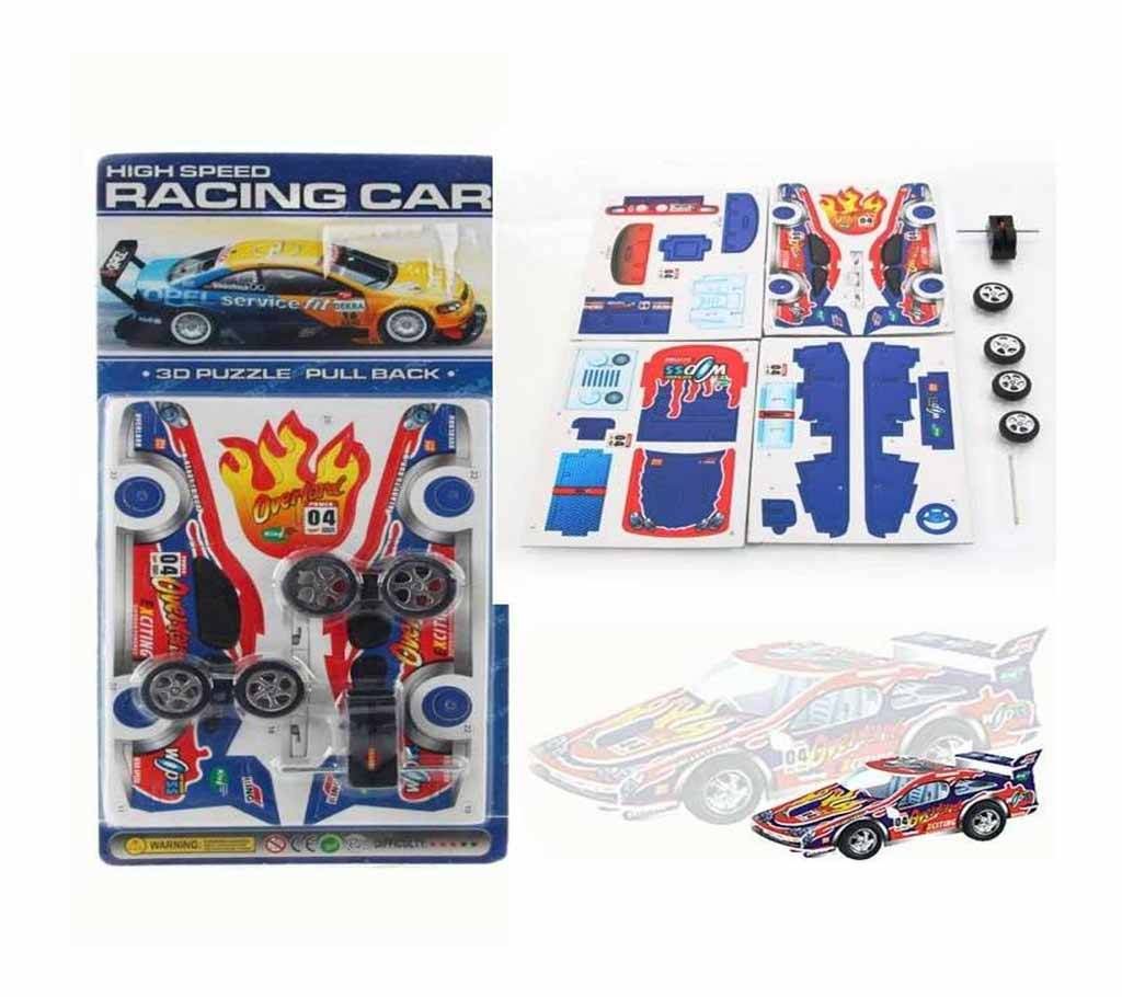 3D Puzzle Pullback HighSpeed Racing Car 2506