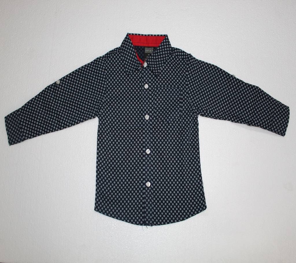 Boys Full Sleeve Cotton Shirt - 18M Arrow Pattern