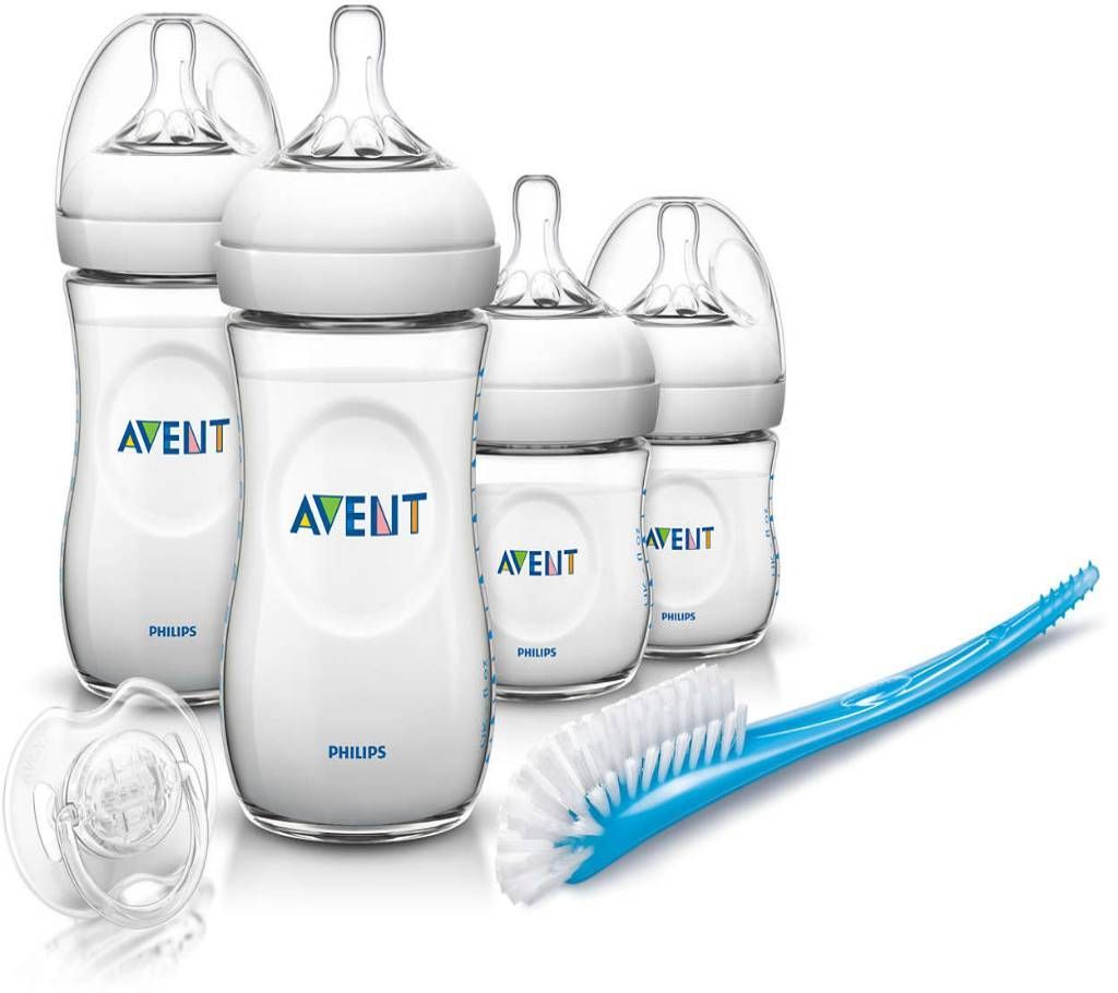 Philips Avent Classic Plus Newborn Baby Feeding Bottle Set - White