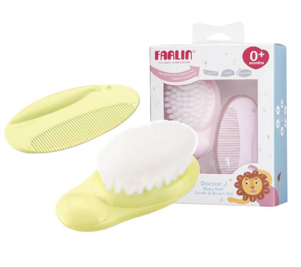 Farlin Baby Hair Comb & Brush Set (BF-150A)