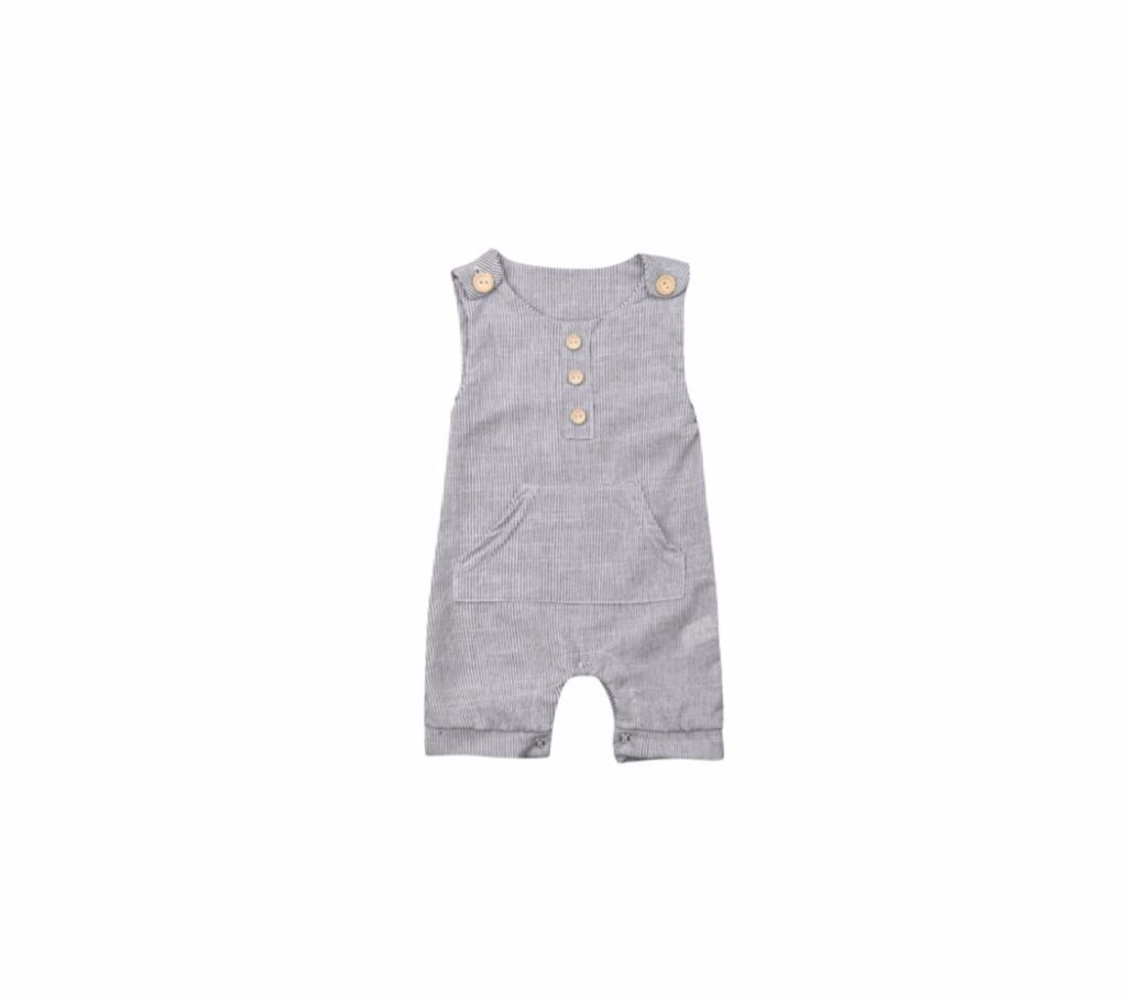 Newborn Infant Baby Boy Girl Striped Sleeveless Romper Cotton Summer Outfit (12-18 Months Baby)