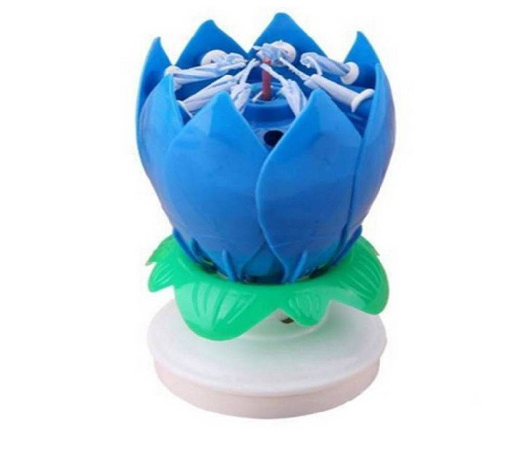 1 Pack Musical Birthday Candle Blue