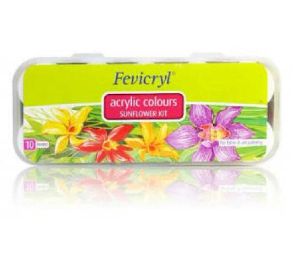 acrylic colour 'SUNFLOWER KIT'- 10 shades
