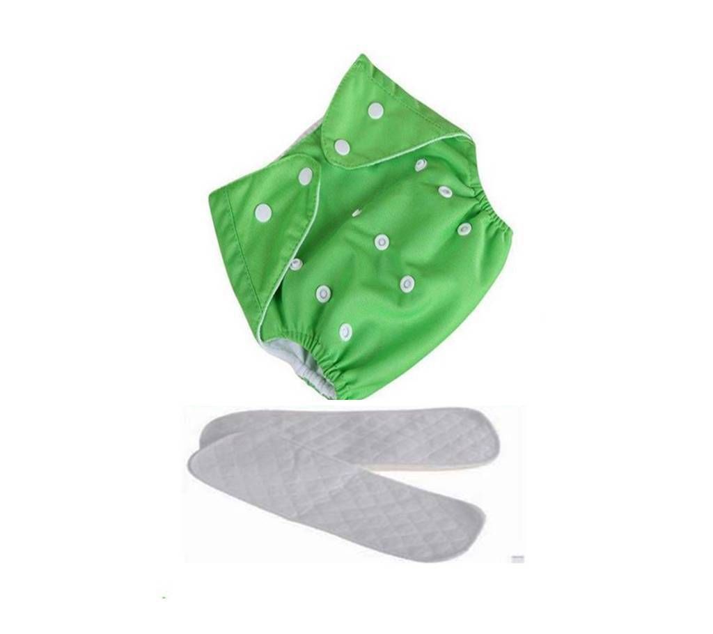 ORGANIC BABY CLOTH DIAPER-GREEN