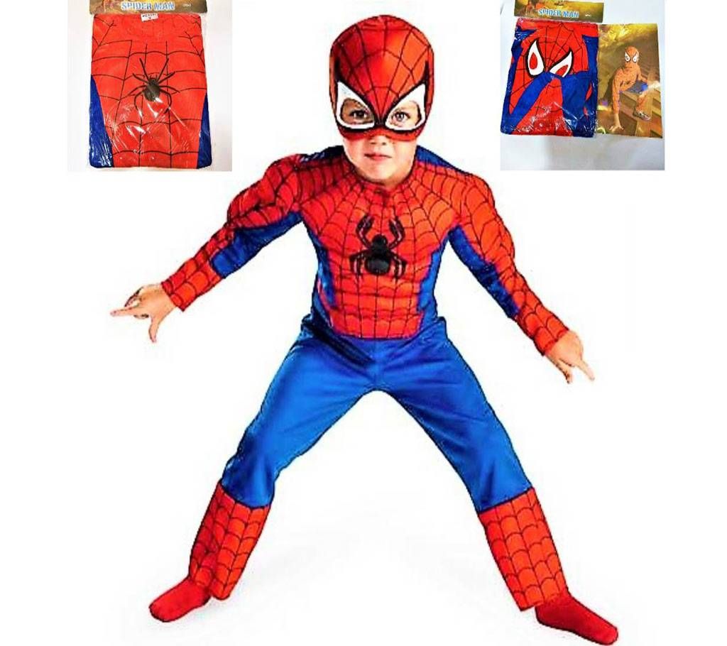 Spiderman Dress - Multi-color (AGE 5 TO 7) Size M