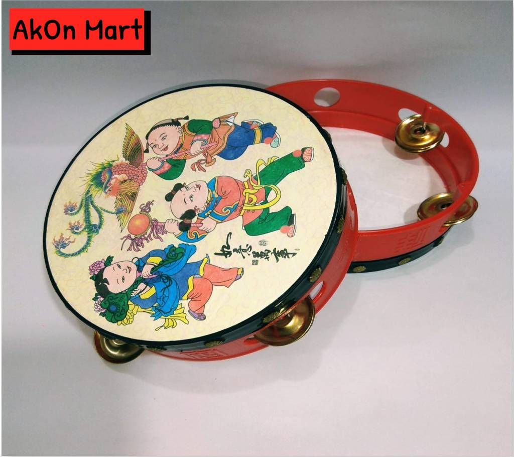 Traditional TAMBOURINE toy baby Drums musical Toys educational toy Toys gifts tambourine hand Drums bell
