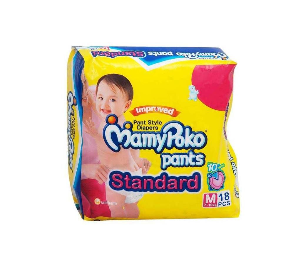 MAMYPOKO PANT DIAPER 18PCS Standard(7-12KG)
