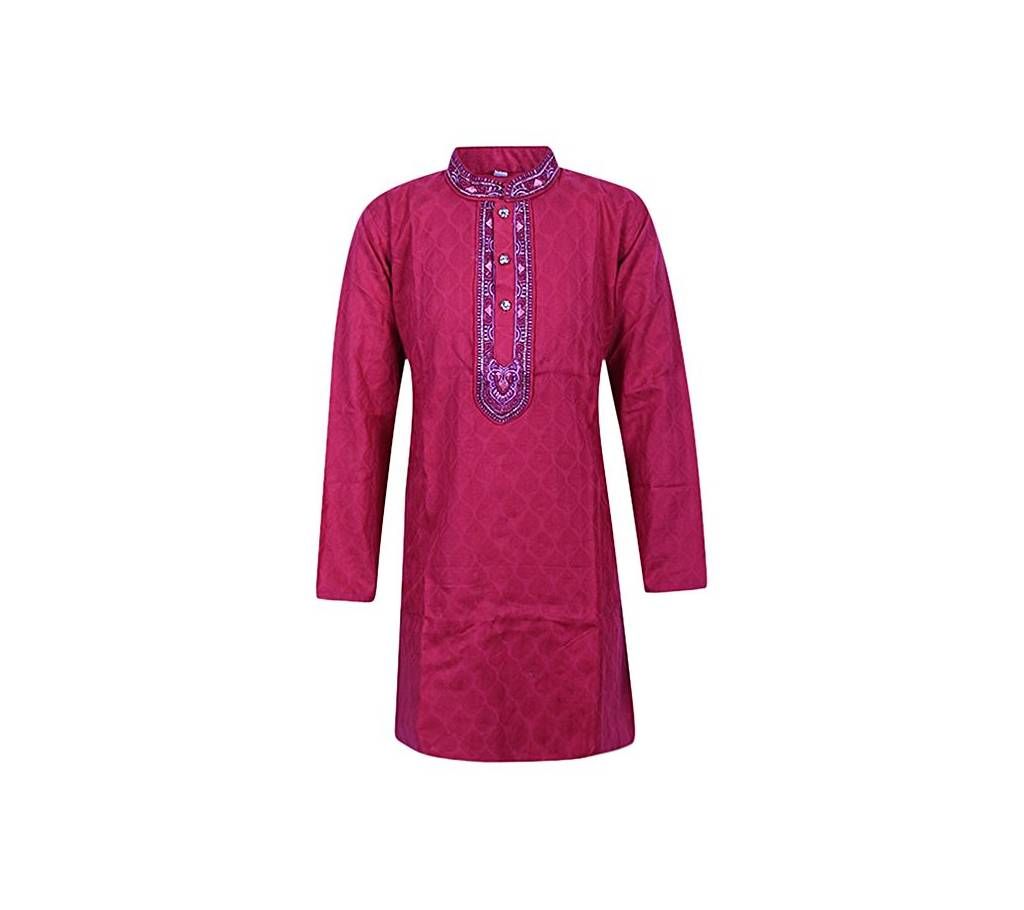 Hot Pink Cotton Short Panjabi for Boys