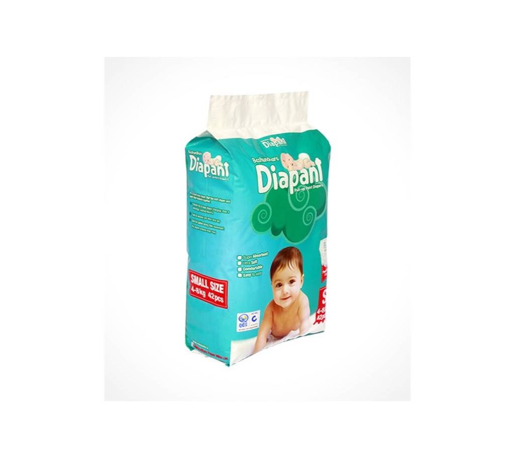Bashundhara Diapant Baby Diaper Small 4-8 KG 42 pcs Pant System