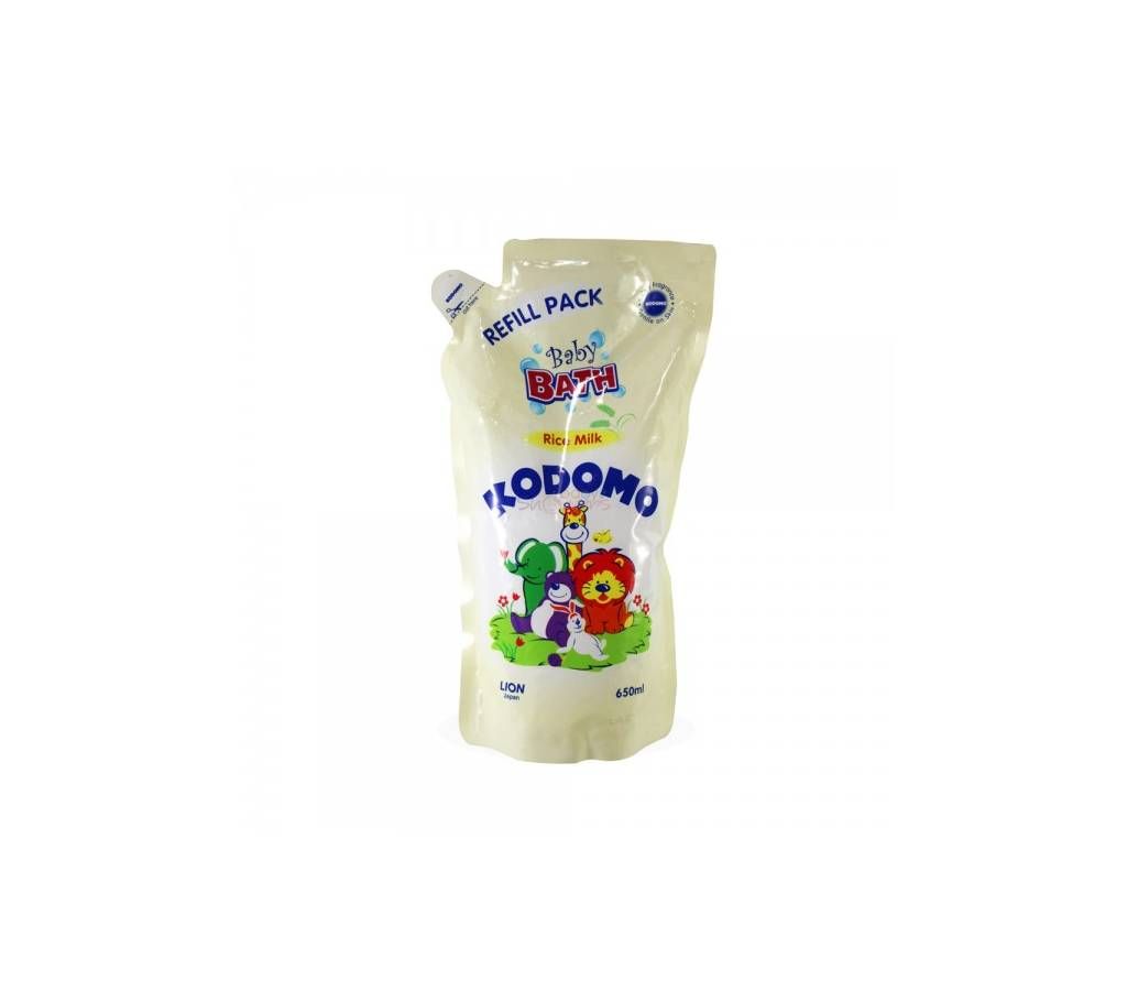 Kodomo Baby Bath Refill Pack (Rice Milk) 650ml