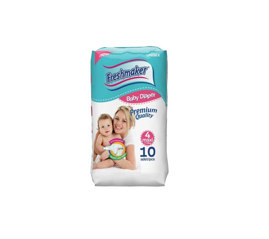 Freshmaker Baby Diaper Maxi (7-18 Kg) - 10 Pieces Turkey