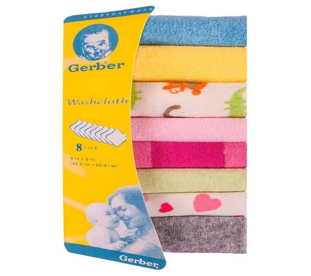 Soft Cotton Baby Towel 8pcs/Pack