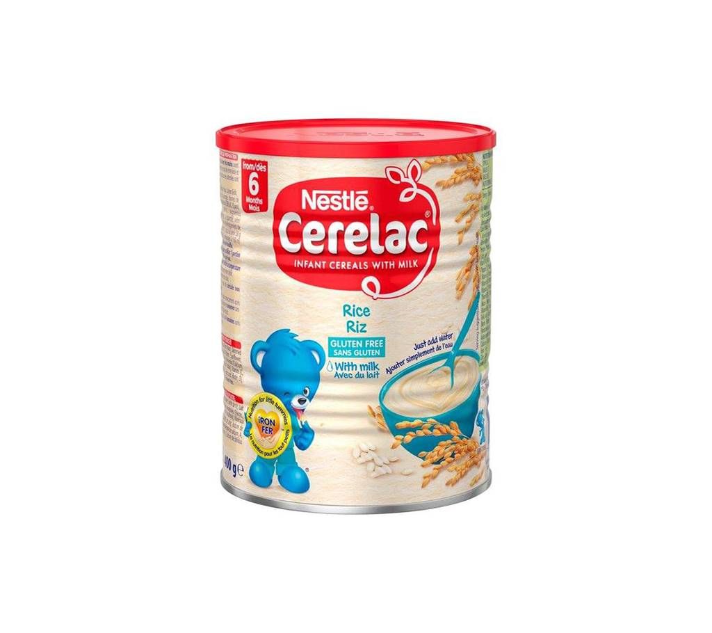 Nestle Cerelac Rice with Milk- 400gm- Switzerland