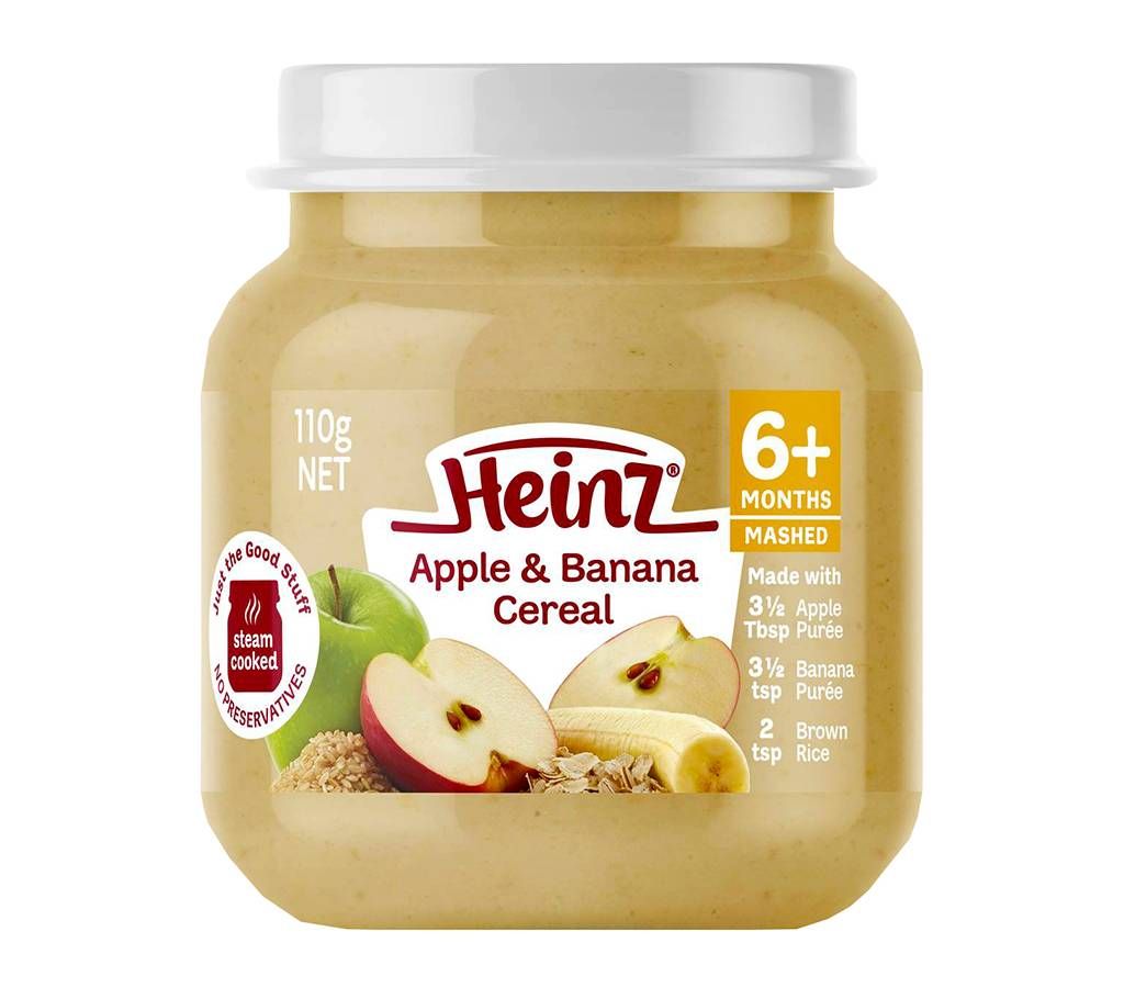 Heinz Apple & Banana Cereal from 6 Months- 110g- Australia
