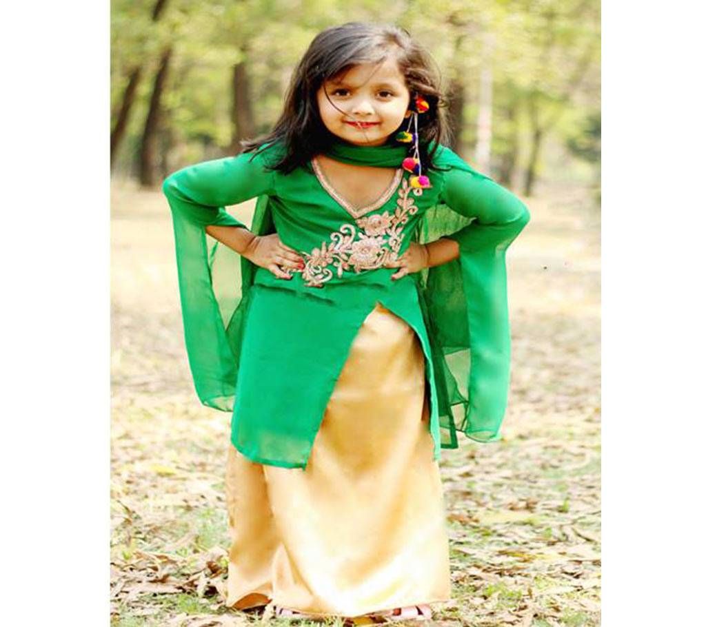 Kids Designer skirt with palazzo set
