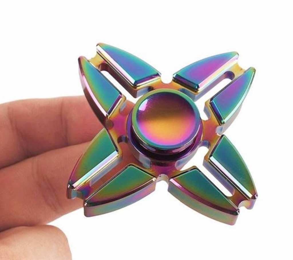 Rainbow Tri Hand Spinner Fidget Finger Toy