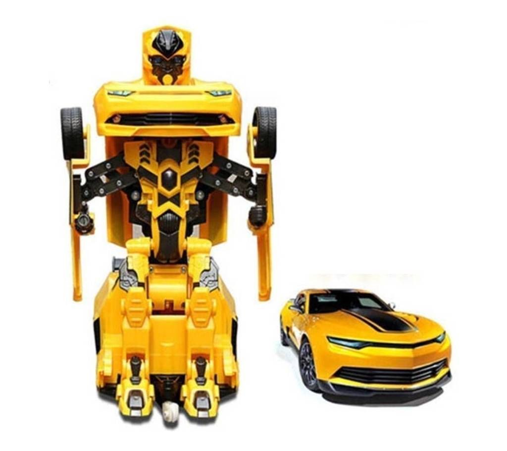 Automatic Transformation Robotic Car For Kids-Yellow