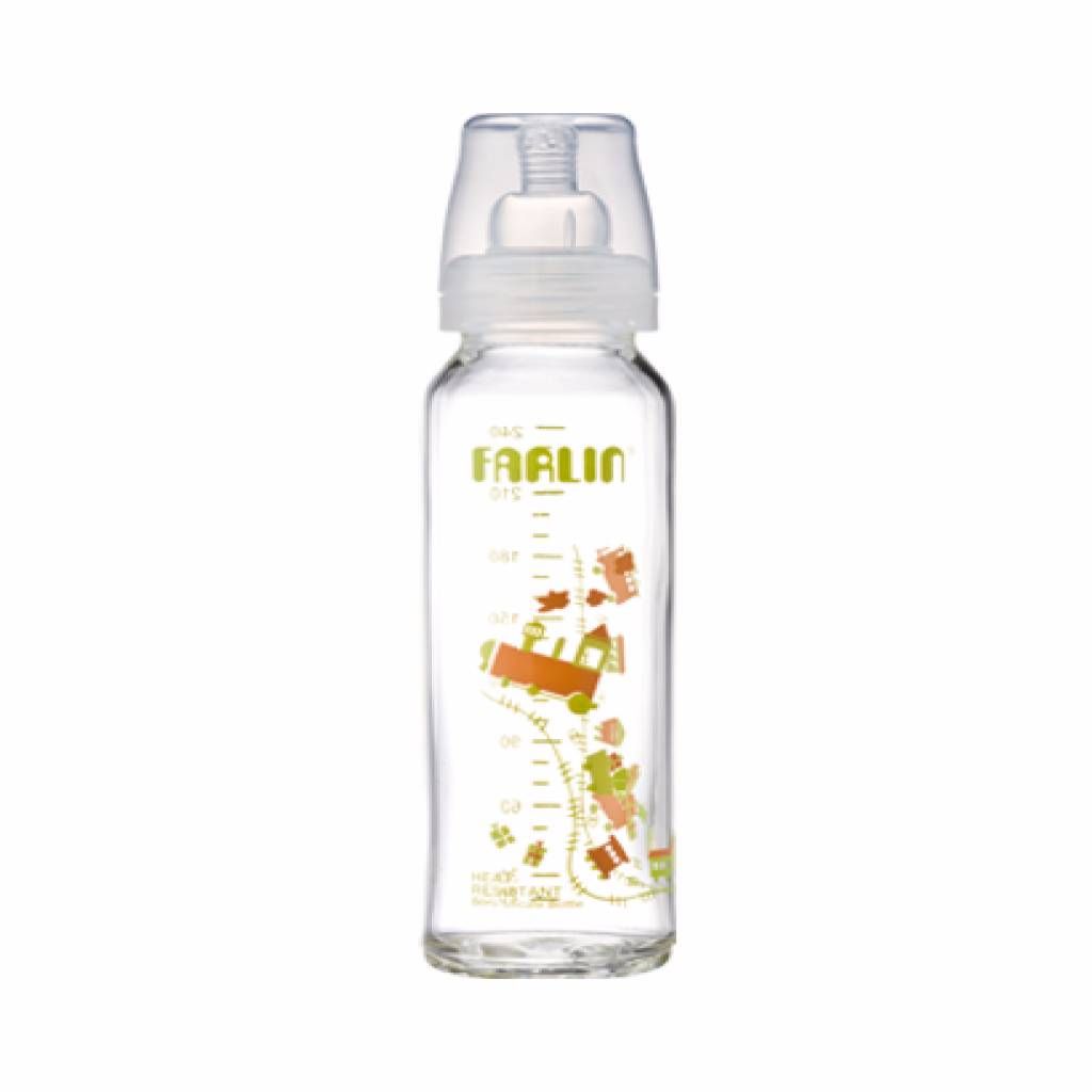 Farlin Heat Resistant Glass Feeding Bottle-240cc