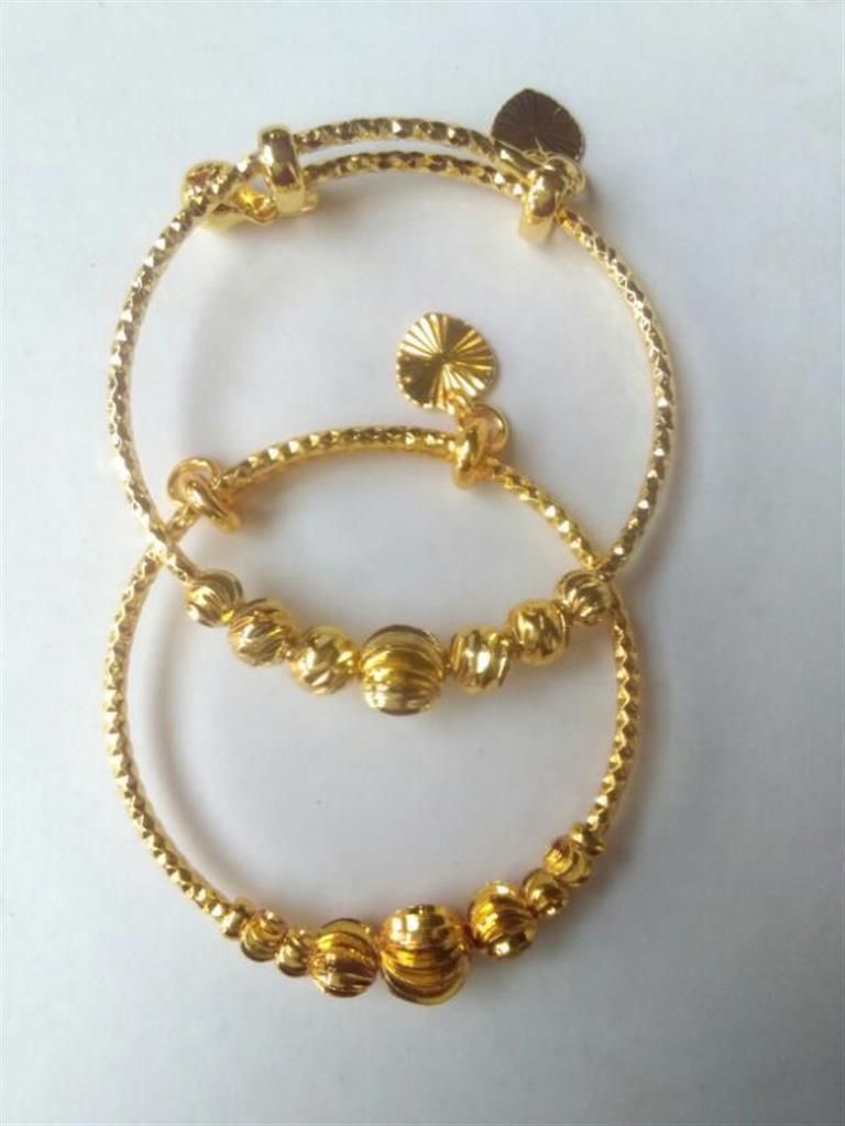 Gold plated bracelet for babies
