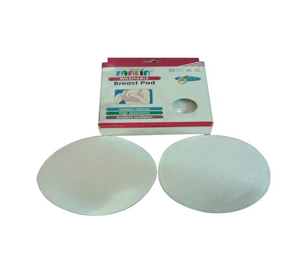Farlin Washable Breast Pad, 6pcs/pack, Taiwan