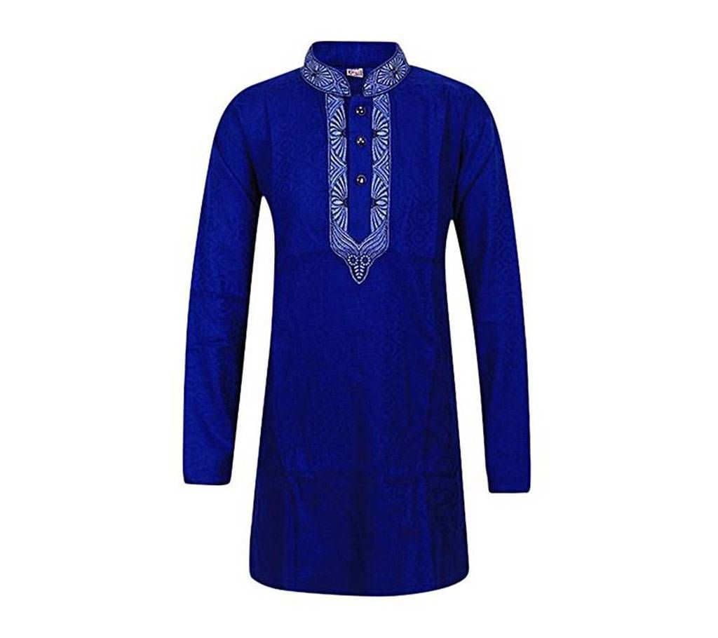 Blue Cotton Short Panjabi for Boys