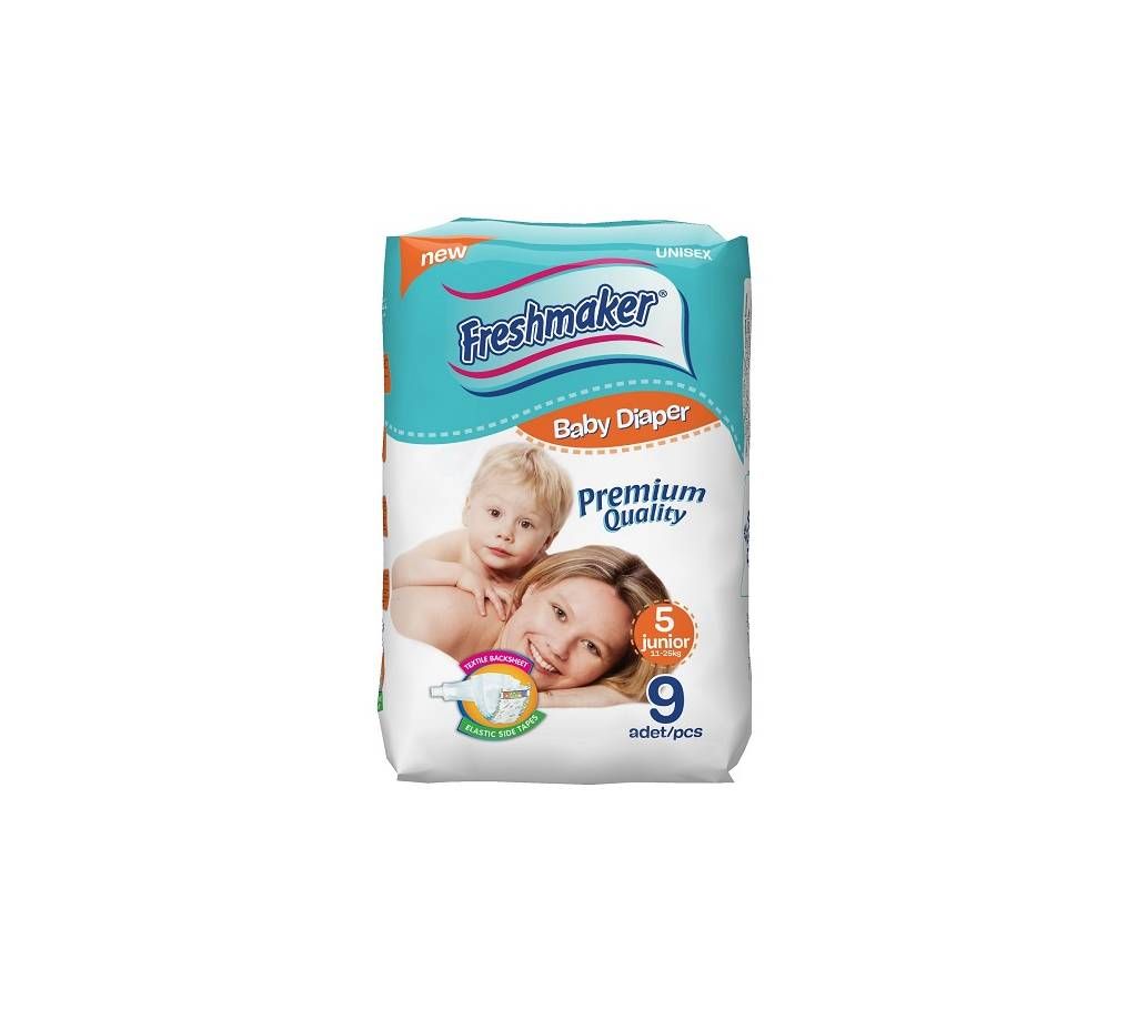 Baby Fresh Maker Diaper Junior (11-25 Kg) - 9 Pieces Turkey