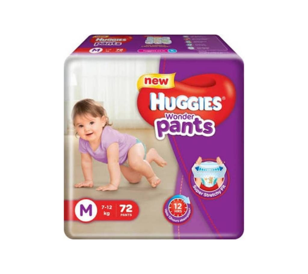 Huggies wonder pants M (7-12kg) 72 pcs
