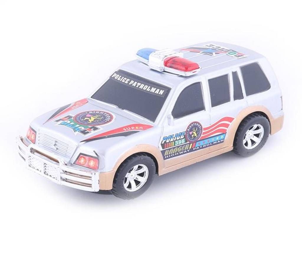 LED Police Toy Car - Silver