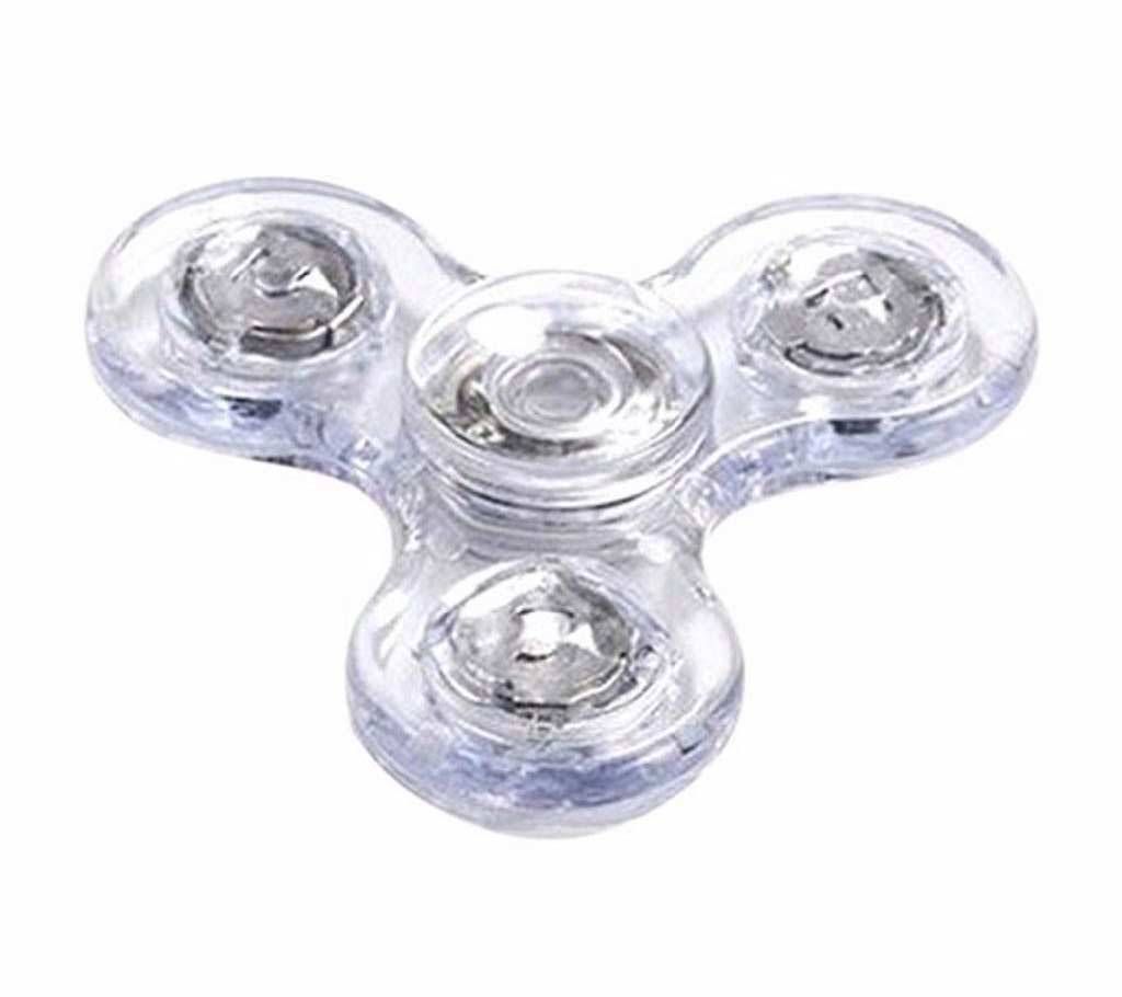 LED Light Hand Fidget Spinner - Transparent 