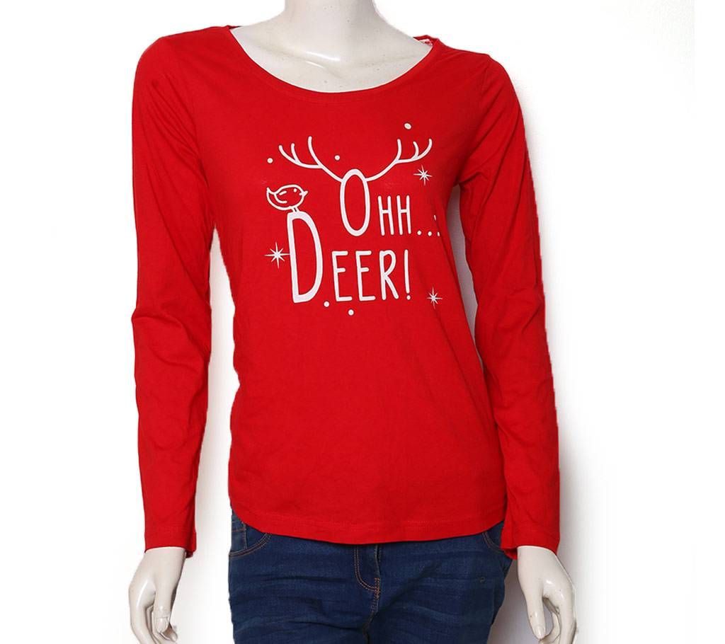 Ladies Night Wear Full Sleeve T-shirt 